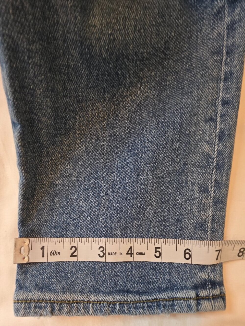 Madewell "The Perfect Vintage Straight Crop Jean" Distressed Jean, Size 26 - Picture 8 of 10